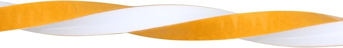 Weather Stripping Seal (1/2 Inch X 2/5 Inch) for Door Window, 13Feet High Density Foam Tape, Soundproofing, Insulation Strip, Door Sealers for Door Frame- White