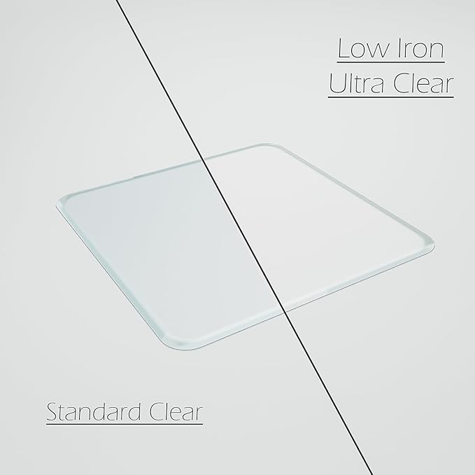 Glass Chair Mat with Exclusive Beveled Edge by Clearly Innovative 1/4β Thick Ultra-Clear Glass, Protect Your Home or Office Floor, Hardwood or Carpet (STARPHIRE, 36" by 46")