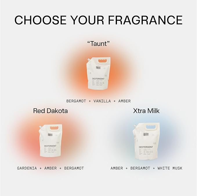 DedCool Liquid Laundry Dedtergent | Red Dakota | Bold Woody Fragrance Detergent | Removes Stains | Infused with Natural Essential Oils | Non-Toxic | 120 Washes | 64 fl oz