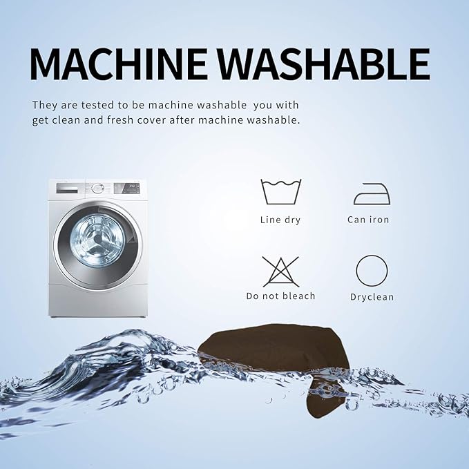 Easy-Going L Shape Sofa Slipcover - Sectional Couch Cover Chaise Cover - Reversible, Pet & Kid Friendly - Coffee/Coffee
