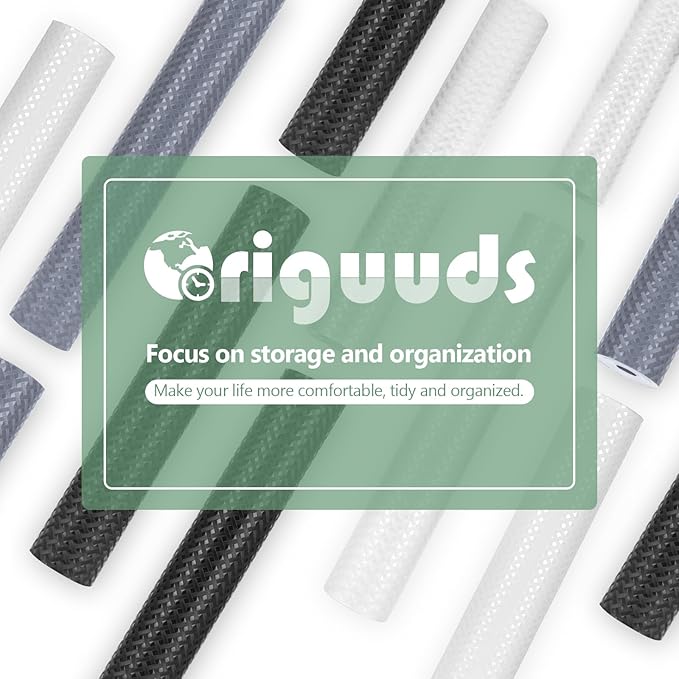 Shelf Liners, Non-Adhesive Drawer Liner, Waterproof & Oil-Proof Kitchen Cabinet Cupboard Liner Plastic EVA Material BPA Free Fridge Liner Mats Paper Protector for Shelves (Black/24in x 240in)