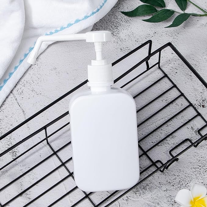 Pump Bottles Dispenser 16.9oz/500ml, 2 Pack Empty Plastic Lotion Shampoo Bottles, Refillable Hand Soap Wash Bottles for Cleaning Solution, Plants