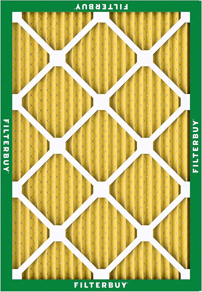 Filterbuy 10x14x1 Air Filter MERV 11 (MPR 1200) Allergen Defense Replacement (4-Pack), Electrostatic Pleated HVAC AC Furnace Filters, Made in USA (Actual Size: 9.50 x 13.50 x 0.75)