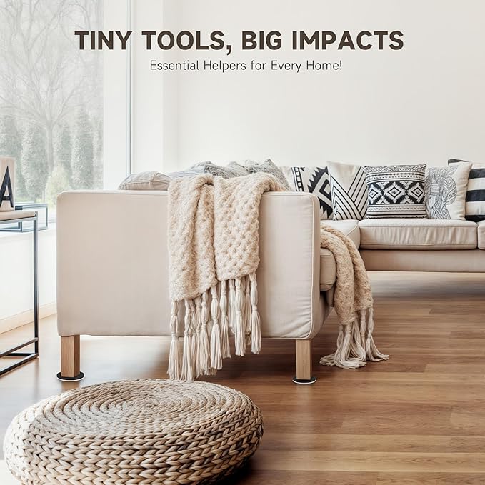 CO-Z 16pcs Felt Furniture Sliders for Hardwood Floors, 3 1/2 in Reusable Furniture Pads, Heavy Furniture Movers Sliders for Hard Surfaces, Thick Moving Pads Floor Protectors for Vinyl Tile Floors