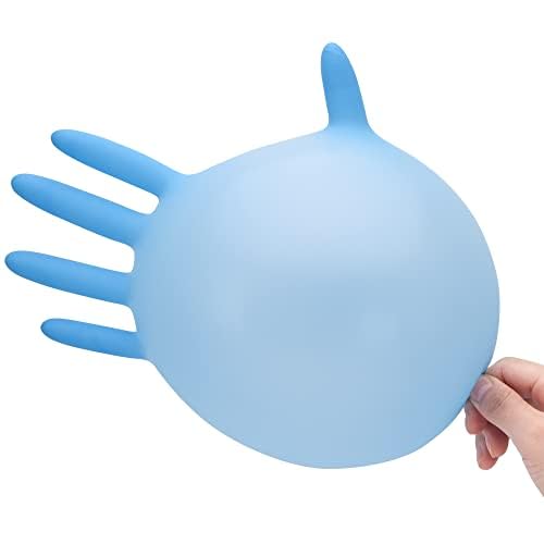 Disposable Nitrile Exam Gloves, Blue, Nitrile Gloves Disposable Latex Free, Medical Gloves, Cleaning Gloves, Food-Safe Rubber Gloves, Powder Free, Non-Sterile, 100-ct Box (Large)