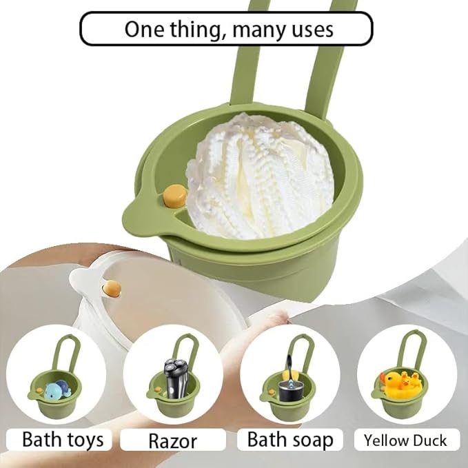 Sink Strainer Basket, Hanging Kitchen Sink Strainer Basket, Press to Dump, Easy Installation, Food Fruit & Vegetable Drainer Rack, Corner Waste Collector (Yellow)