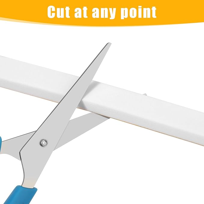 Weather Stripping Door Seal Strip (3/5 Inch X 1/16 Inch X 32Feet), Strong Adhesive, Lightproof, Soundproof, Weatherproof Foam Tape Insulation for Sliding Door, Front Door Frame, Windows- White