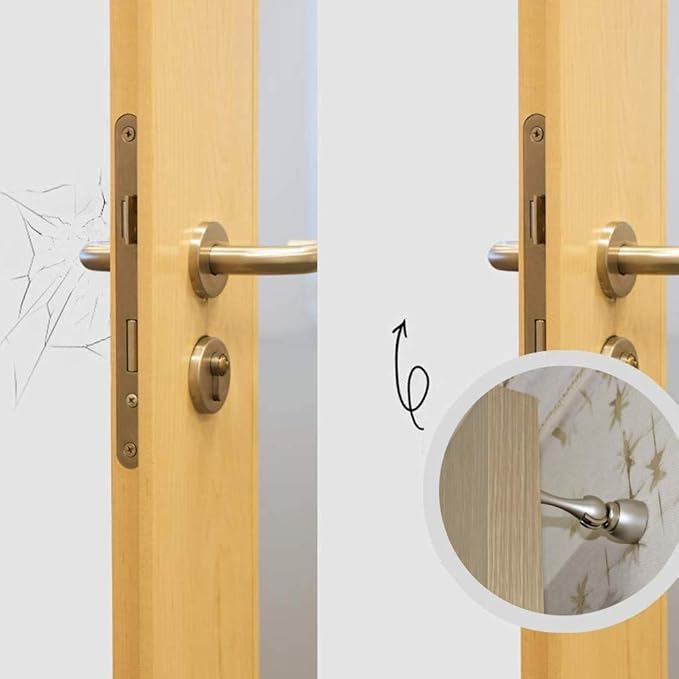Magnetic Door Stop, Stainless Steel, Magnetic Door Catch, Door Holder, Door Stops, Wall Mounted, Floor Mounted, Door Banging Prevention (Large x 20pack, Satin Nickel)