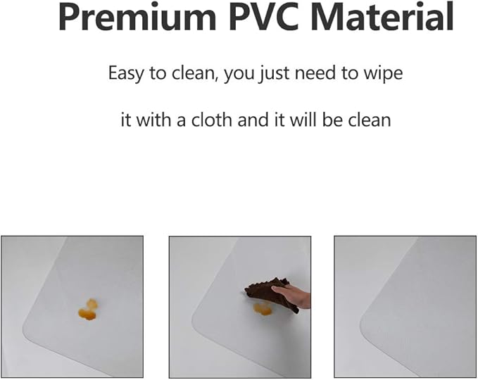 Chair Mat for Hardwood Floor, 53”x 45” Office Chair Mat, Floor Mat for Office Chair, Clear Desk Chair Floor Mat for Computer Desk
