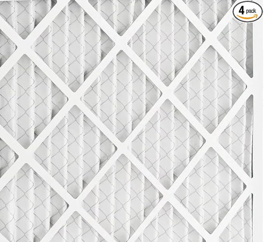 BNX TruFilter 20x25x1 MERV 10 (4-Pack) AC Furnace Air Filter - MADE IN USA - Pleated Air Conditioner HVAC AC Furnace Filters - Removes Odor, Mold, Bacteria, Smoke