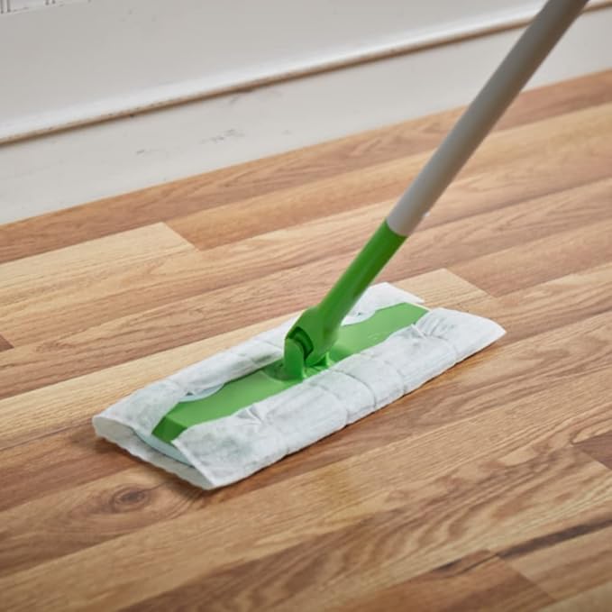 Amazon Basics Heavy Duty Dry Sweeping Cloths to Clean Dust, Dirt, Pet Hair, Fits Swiffer Sweeper Mop Heads, 44 Count (Pack of 1)