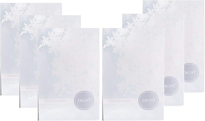 Floral Simplicity Frost Scented Sachets Pack of 6, Fall & Winter - Long-Lasting Scented Bags, Home Fragrance & Deodorizer, Air Freshener & Deodorizer for Closet, Room, or Cars, Made in USA