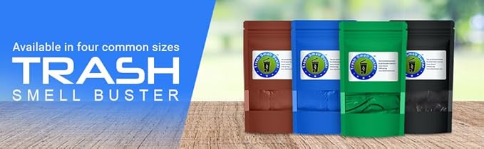 Trash Can Cover Biodegradable Odor Eliminating Bag with Elastic Band Lemon Scented Durable Chemical Free 45 Gallon 3 Pack