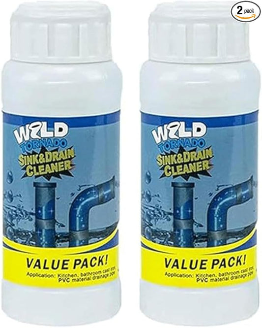 Wild Tornado Sink Drain Cleaner, Powerful Sink and Drain Cleaner Powder for Kitchen and Bathroom