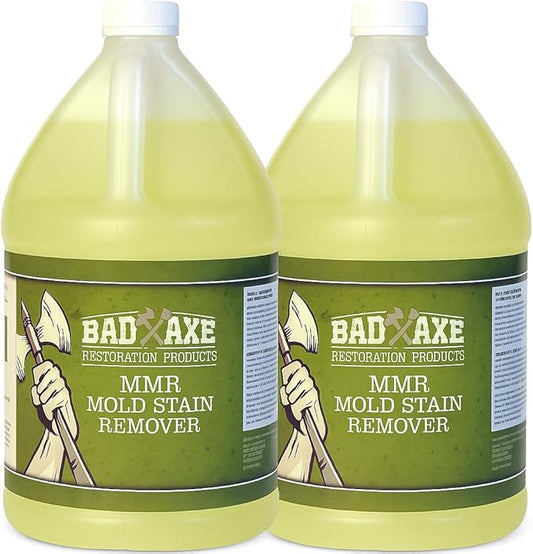 Bad Axe MMR Instant Mold Stain and Mildew Stain Remover - Professional Strength, Contractor Grade Cleaning Solution, Professional Quality Formula, Odor Removal, 1 Gallon (2)