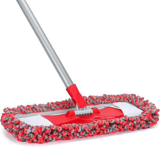 MAVRIZ Dust Mops for Hardwood Floors Cleaning Washable Wet and Dry Mop with 58" Long Handle, Microfiber Mop for Laminate, Vinyl, Wood, Tile Floors