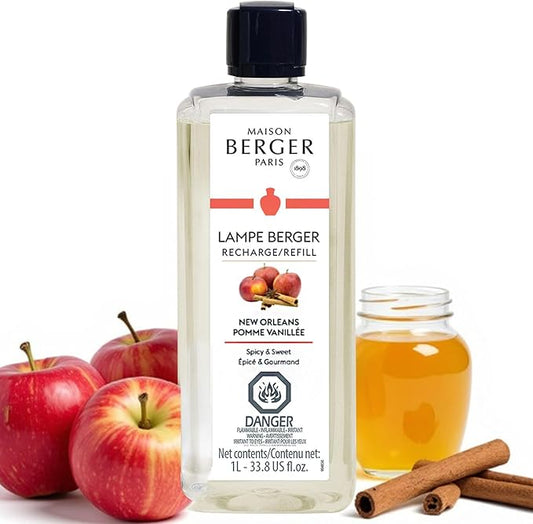New Orleans - Lampe Berger Fragrance Refill for Home Fragrance Oil Diffuser - 33.8 Fluid Ounces - 1 Liter