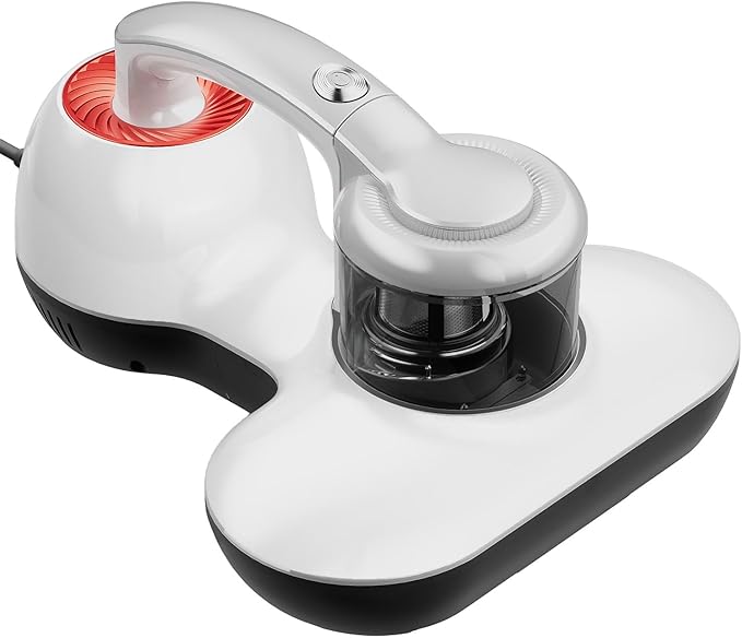 Mattress Vacuum Cleaner, Handheld UV Bed Vacuum Cleaner 16KPa & 12800 Vibrations Per/Min Upgraded Effectively Clean Up Bed, Pillows, Cloth Sofas, Carpets and Ther Fabric Surfaces