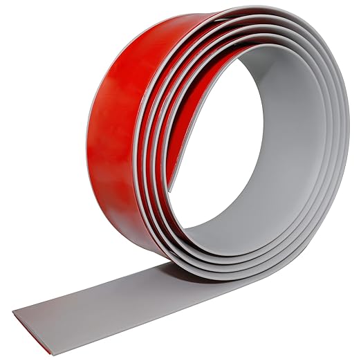 Floor Transition Strip Self Adhesive Floor Cover Strips Laminate 3" Wide Vinyl Flat Divider Transitions (7.5cm, 10Ft, Gray)