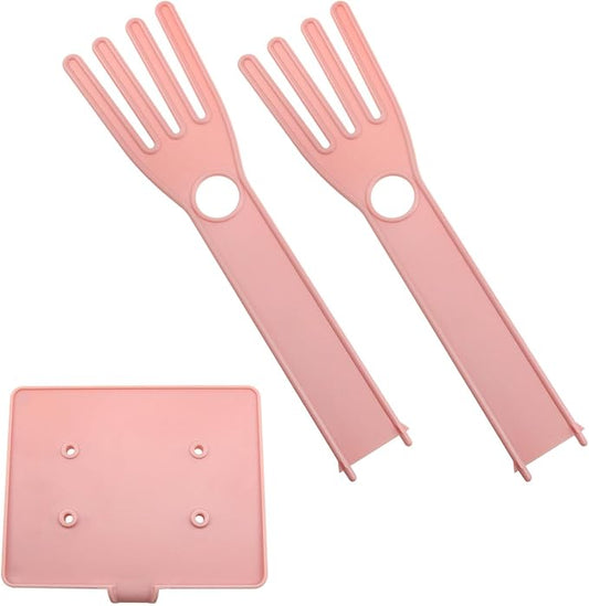 Pink Glove Holder 15x12x34cm Multifunctional Rubber Glove Drainer Towel Storage Rack Drying Rack Creative Kitchen Tools 1PCS