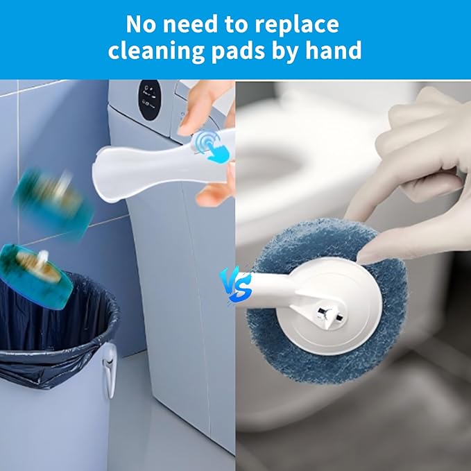 36-Piece Toilet Wand Refills, Disposable Toilet Bowl Cleaner Wand Compatible with Most Toilet Brushes,Disposable Toilet Brush Refill for Bathroom Cleaning