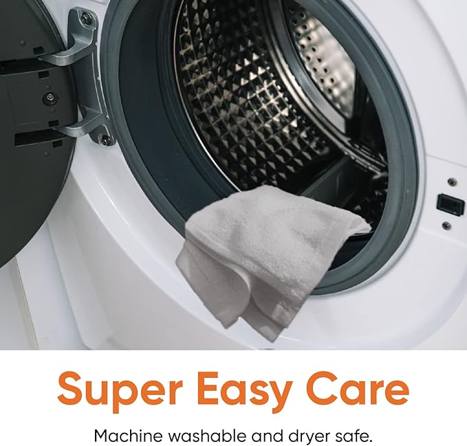 Superio Cotton Terry Washcloths Grey Towels 100% Cotton Cleaning Cloth 16" Rags Wash Clothes for Body and Face, Spa Towels, Multi Purpose (24, 12"x12")