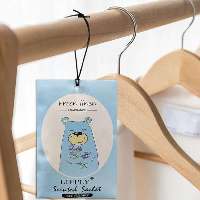 14 Packs Fresh Linen Scented Sachets Bags fit Drawers and Closets Gift Box
