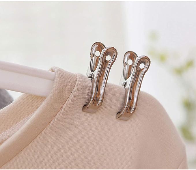 Row Cover Clips 40 Pack 2.2 Inch Stainless Steel Clothes Pins,Towel Clips Beach Towel,Garden Clips,Greenhouse Clamps