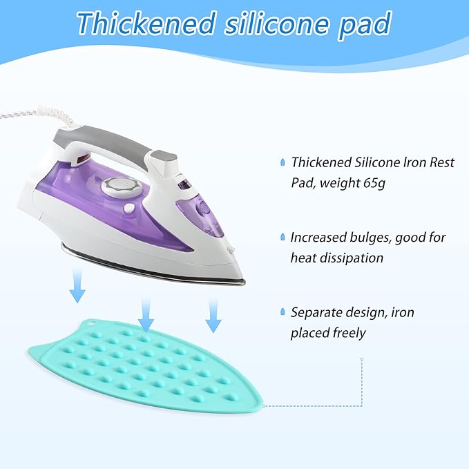 Ironing Mat Thickened Ironing Blanket Travel Portable Double-Side Using Ironing Pad Travel Isolate Heat Pad Cover for Washer Dryer Table Top Countertop (27.6x47.2in) Sloth