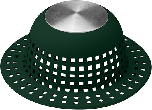 Shower Drain Hair Catcher, Bathtub Drain Cover Foldable Silicone Shower & Tub Protector for Pop-Up & Regular Drains
