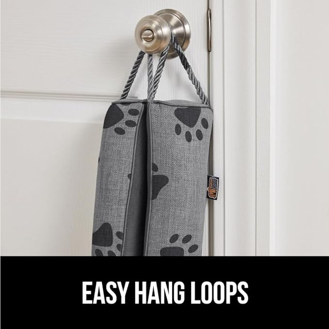 GORILLA GRIP Door Draft Stopper for Bottom of Doors, Weather Stripping Seal Blocks Hot Air, Noise, Bugs, Keeps Cold AC in, Sound Proofing Easy Install Gap Filler, Home Essentials, 38 Inch, Paws