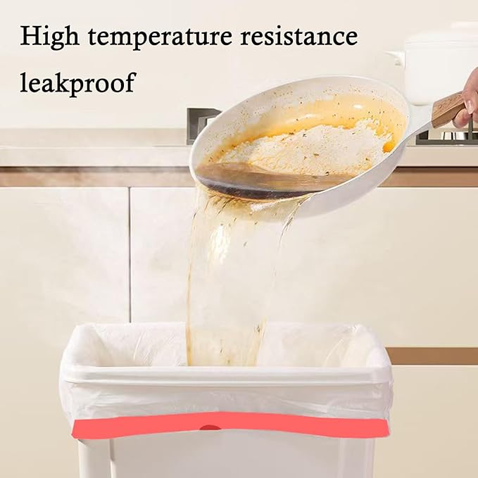 Ultra Thick Heavy Duty Plastic 16-18 Gallon Drawstring Trash Bags White Leak Proof Large Garbage Bags for Tall Kitchen Home Office Outdoor (18 Gallon Drawstring Trash Bags)