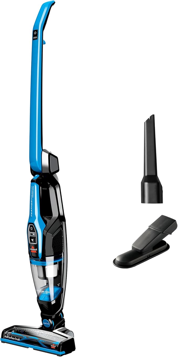 Bissell, 3061 Featherweight Cordless Stick Vacuum, Self-Standing, Electric Blue, Black