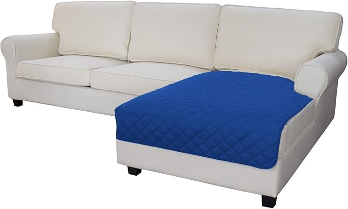 Easy-Going Sectional Couch Covers for Dogs L Shape Sofa Cover Reversible Sofa Slipcover Chaise Lounge Cover Furniture Protector Cover for Pets Dog Cat (42 x 52 inches, Classic Blue/Classic Blue)