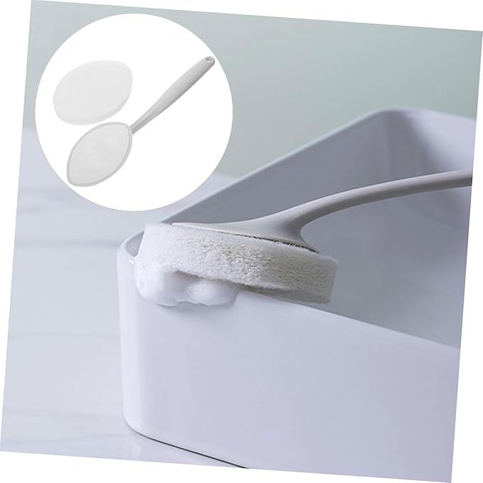 Sponge Brush Cleaning Tool for Bathroom Kitchen Durable Descaling Scrubber Lightweight Portable Suitable for Home Restaurant Hotel Use Gray