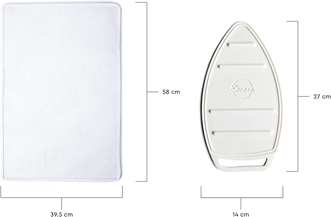Encasa XO Ironing Board Cover and Pad 42"x14" - Free Silicone Iron Rest & Mesh Cloth - 4mm Felt, Medium Iron Board Cover with Padding - Heat Resistant, Non Slip Drawstring Wildflowers