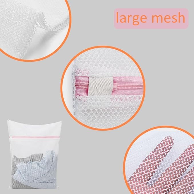 Washing Bags,Clothing Washing Bags,5 Medium for Laundry,Blouse, Hosiery, Stocking, Underwear, Bra and Lingerie, Travel Laundry Bag Pack of 5