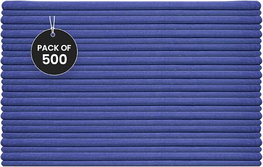 Shop Towels (Blue, 500-Pack) - Bulk Cleaning Towel in a Bag, Mechanic Cotton Wipes for Car Maintenance, Auto Mechanics & Garage, Wipe Grease & Oil, Machine Wash & Reusable