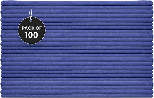 Shop Towels (Blue, 100-Pack) - Bulk Cleaning Towel in a Bag, Mechanic Cotton Wipes for Car Maintenance, Auto Mechanics & Garage, Wipe Grease & Oil, Machine Wash & Reusable