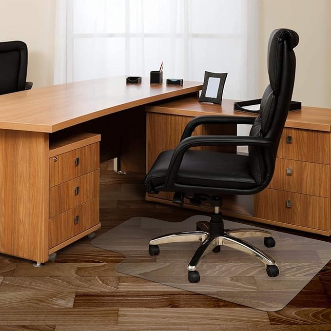 Azadx Office Chair Mat for Hardwood Floor 36 x 48'', Clear Desk Chair Mat for Wood Floor Heavy Duty, Office Mat Plastic Protector for Hard Surface Floors