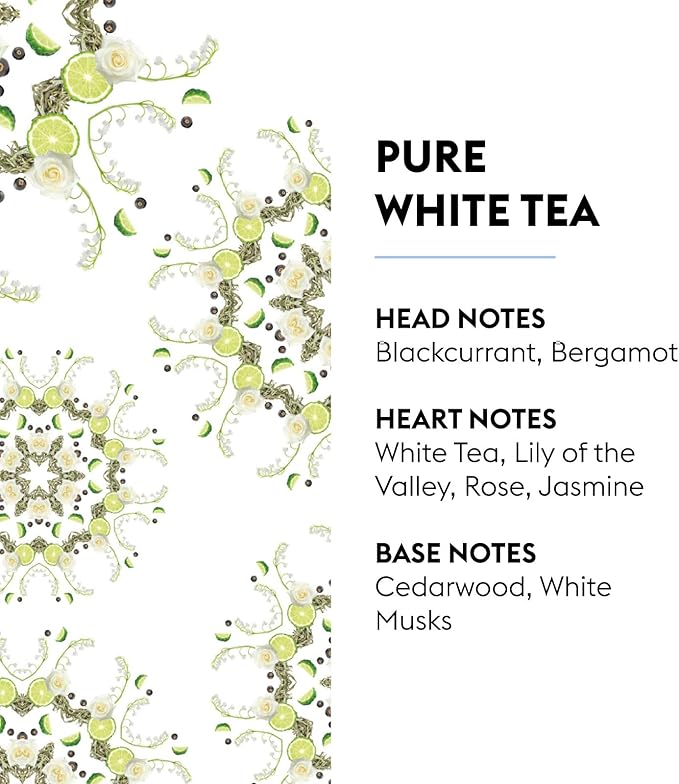 MAISON BERGER - Pure White Tea - Lampe Berger Fragrance Refill for Home Fragrance Oil Diffuser - Air Freshener - 33.8 Fluid Ounces - 1 Liter