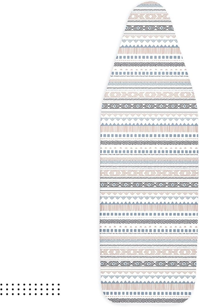Encasa XO Ironing Board Cover and Pad 54"x15" - Thick 3mm Felt Padding, Drawstring Tightening & Lock, Easy Fit, Scorch & Stain Resistant, Fits Standard Large Ironing Board - Aztec