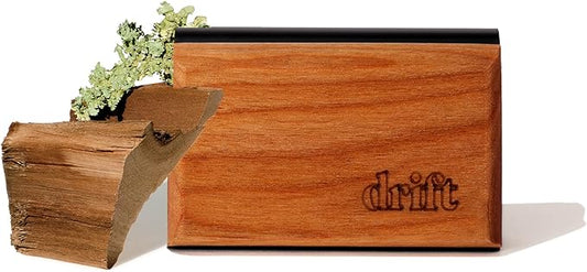 Drift Car Air Freshener - The Original Wood Air Freshener - Car Odor Eliminator - Long Lasting Scent - Auto Accessories - Metal Clip - Essential Oils - Clean Ingredients - Teak Scent Starter Kit