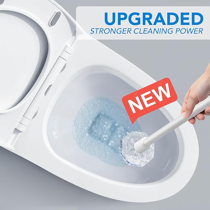 50 Pcs Disposable Toilet Bowl Wand Refills for Clorox, Upgraded Replacement Heads System Compatible with Clorox Toilet Wand Refills for Bathroom Cleaning