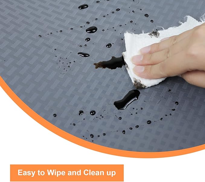 Shelf Liners for Kitchen Cabinets Non Adhesive Drawer Liner EVA Material Cupboard Mat Waterproof Refrigerator Mats Washable Fridge Liner for Cupboard and Desks Shelf Liner 23.6 x 236.2 Inches