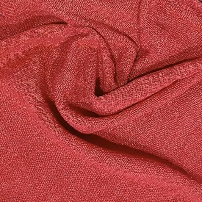 Auto Mechanic Shop Towels (13"x14"), 12 Pack Red - 100% Cotton Commercial Grade Rags for Cleaning & Maintenance, Garage Supplies - Professional Mechanics Reusable Wipes