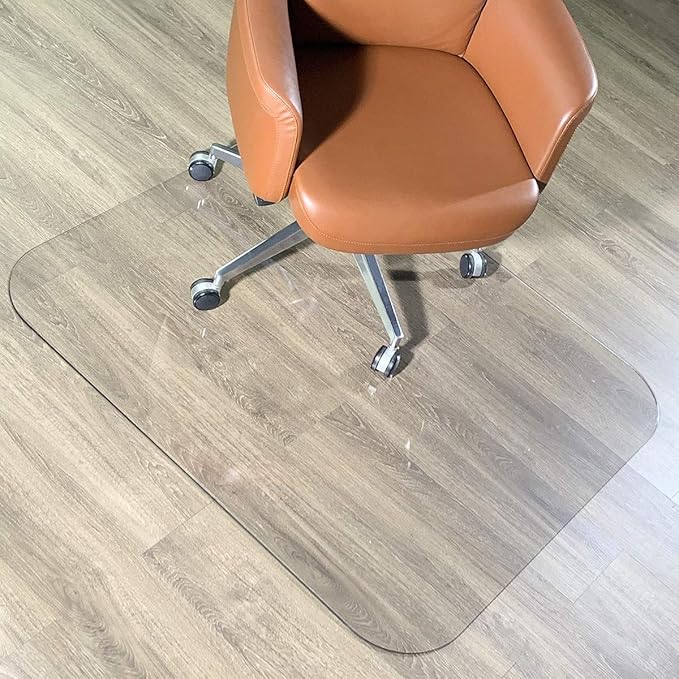 2Pack Crystal Clear 1/5" Thick 59" x 47" Heavy Duty Hard Chair Mat, Can be Used on Carpet or Hard Floor