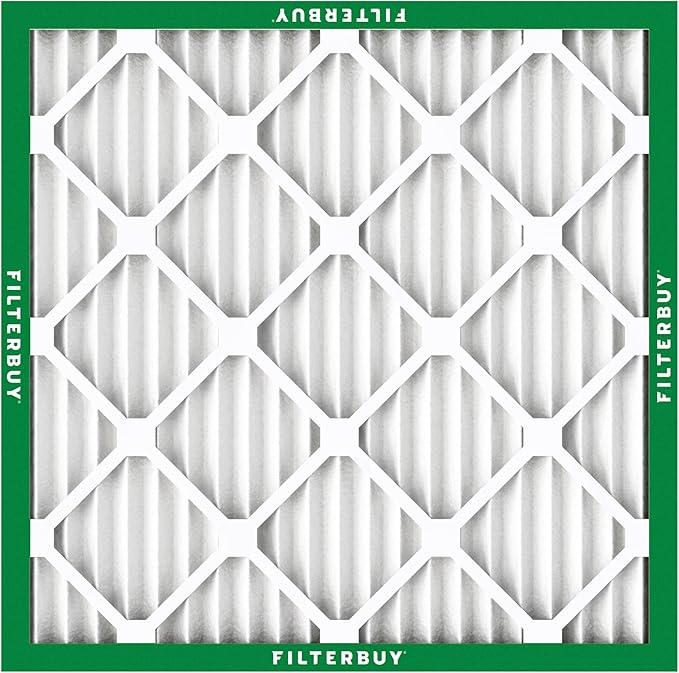 Filterbuy 16x16x1 Air Filter MERV 8 (MPR 700) Dust Defense Replacement (6-Pack), Electrostatic Pleated HVAC AC Furnace Filters, Made in USA (Actual Size: 15.75 x 15.75 x 0.75)