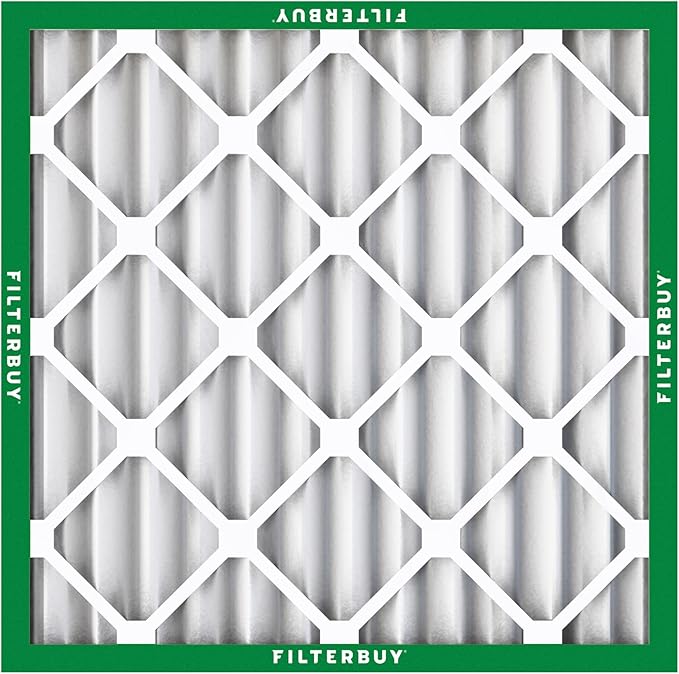 Filterbuy 24x24x2 Air Filter MERV 8 (MPR 700) Dust Defense Replacement (6-Pack), Electrostatic Pleated HVAC AC Furnace Filters, Made in USA (Actual Size: 23.38 x 23.38 x 1.75)