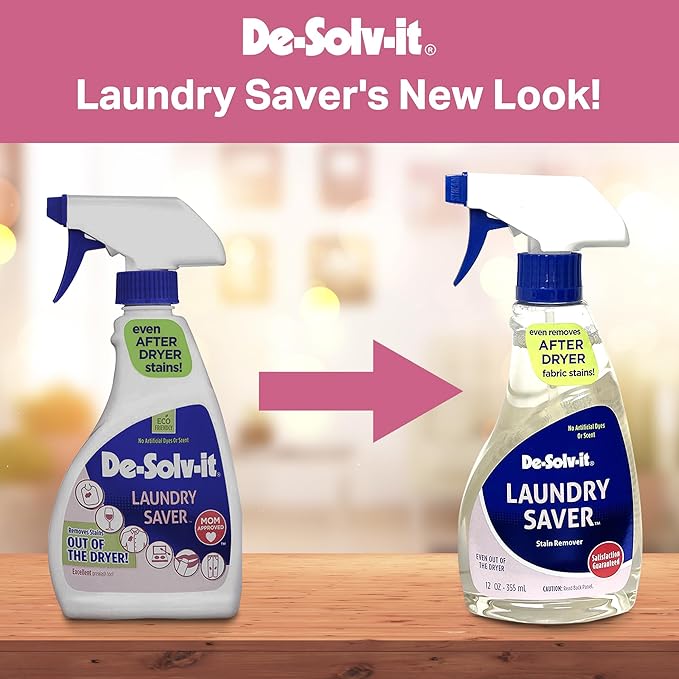 De-Solv-it Orange-Sol Laundry Saver, Instant Stain Remover for Laundry, Hair and Skin-Safe (12-Ounce)